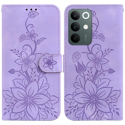 Lily Embossed Leather Phone Case, For Realme C100 4G / C100i 4G, For Realme C100 5G / 15x 5G India / P4 Lite 5G, For Realme 16 5G, For Realme 16 Pro+ 5G, For Realme 16 Pro 5G, For Realme 15T 5G, For Realme Narzo 80 Lite 4G / C71 India                  ...