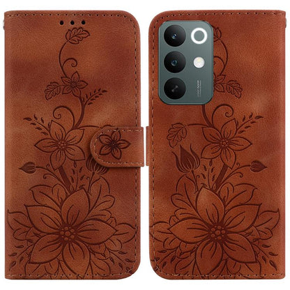Lily Embossed Leather Phone Case, For Realme C100 4G / C100i 4G, For Realme C100 5G / 15x 5G India / P4 Lite 5G, For Realme 16 5G, For Realme 16 Pro+ 5G, For Realme 16 Pro 5G, For Realme 15T 5G, For Realme Narzo 80 Lite 4G / C71 India                  ...