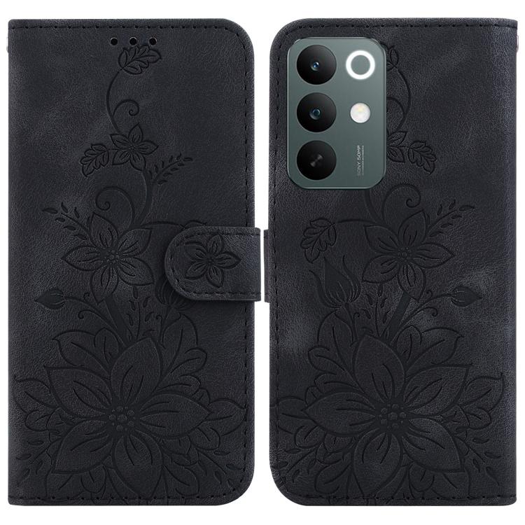 Lily Embossed Leather Phone Case, For Realme C100 4G / C100i 4G, For Realme C100 5G / 15x 5G India / P4 Lite 5G, For Realme 16 5G, For Realme 16 Pro+ 5G, For Realme 16 Pro 5G, For Realme 15T 5G, For Realme Narzo 80 Lite 4G / C71 India                  ...