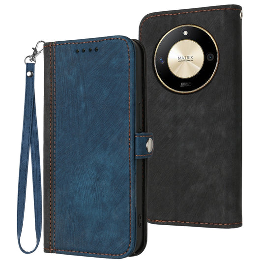 Side Buckle Double Fold Hand Strap Leather Phone Case, For Honor X50, For Honor 90 Pro, For Honor 90, For Honor X50i, For Honor Magic5 Pro, For Honor X40