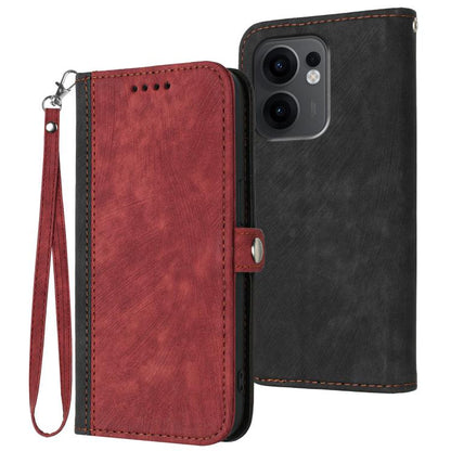Side Buckle Double Fold Hand Strap Leather Phone Case, For OPPO A6x / A6c Global / A6 Pro India, For OPPO Reno15 Pro Max 5G Global, For OPPO Reno15 F 5G Global, For OPPO Reno15 Pro 5G Global, For OPPO Reno15 5G Global, For OPPO Find X9                 ...