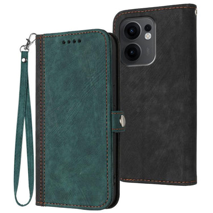 Side Buckle Double Fold Hand Strap Leather Phone Case, For OPPO A6x / A6c Global / A6 Pro India, For OPPO Reno15 Pro Max 5G Global, For OPPO Reno15 F 5G Global, For OPPO Reno15 Pro 5G Global, For OPPO Reno15 5G Global, For OPPO Find X9                 ...