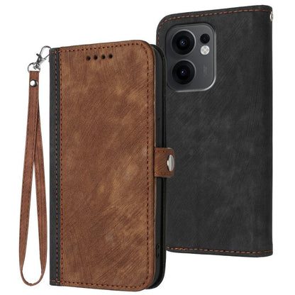 Side Buckle Double Fold Hand Strap Leather Phone Case, For OPPO A6x / A6c Global / A6 Pro India, For OPPO Reno15 Pro Max 5G Global, For OPPO Reno15 F 5G Global, For OPPO Reno15 Pro 5G Global, For OPPO Reno15 5G Global, For OPPO Find X9                 ...