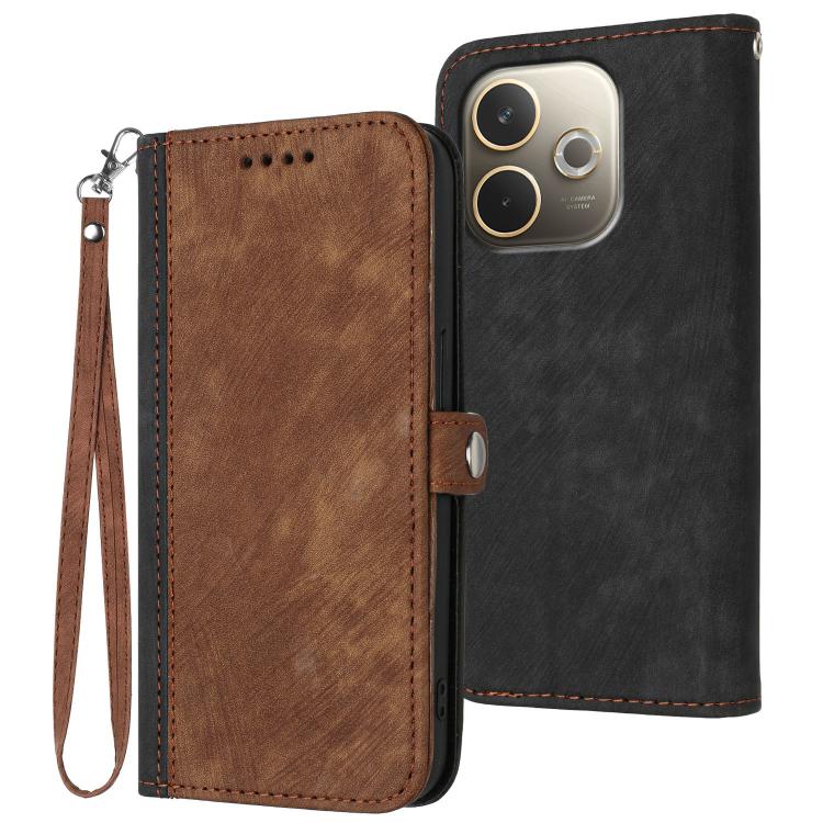 Side Buckle Double Fold Hand Strap Leather Phone Case, For OPPO A6x / A6c Global / A6 Pro India, For OPPO Reno15 Pro Max 5G Global, For OPPO Reno15 F 5G Global, For OPPO Reno15 Pro 5G Global, For OPPO Reno15 5G Global, For OPPO Find X9                 ...