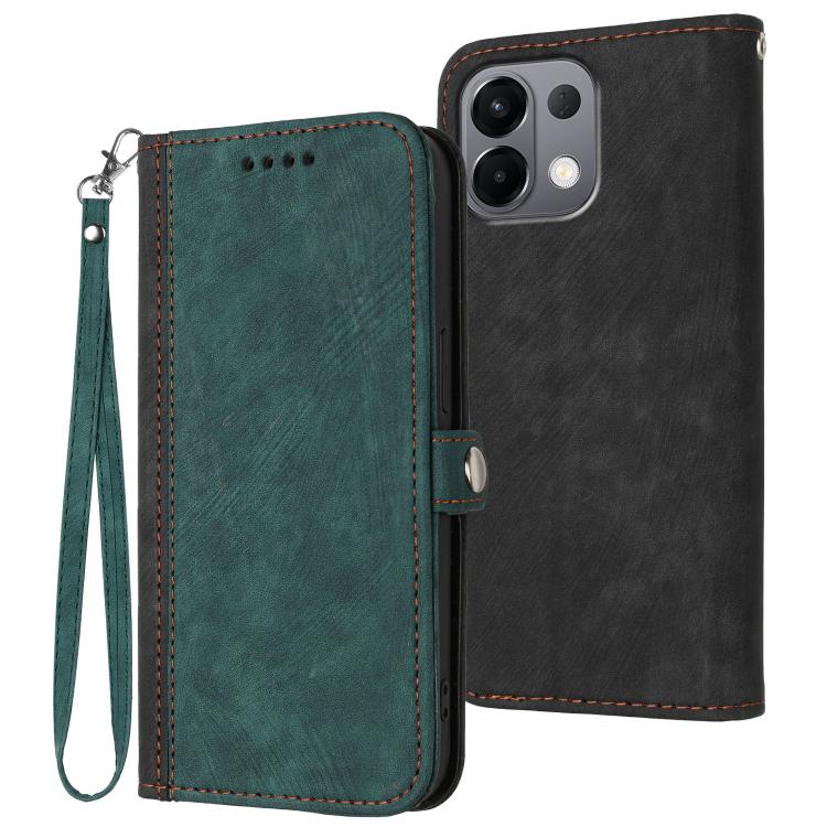 Side Buckle Double Fold Hand Strap Leather Phone Case, For OPPO A6x / A6c Global / A6 Pro India, For OPPO Reno15 Pro Max 5G Global, For OPPO Reno15 F 5G Global, For OPPO Reno15 Pro 5G Global, For OPPO Reno15 5G Global, For OPPO Find X9                 ...