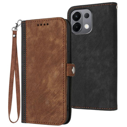 Side Buckle Double Fold Hand Strap Leather Phone Case, For OPPO A6x / A6c Global / A6 Pro India, For OPPO Reno15 Pro Max 5G Global, For OPPO Reno15 F 5G Global, For OPPO Reno15 Pro 5G Global, For OPPO Reno15 5G Global, For OPPO Find X9                 ...