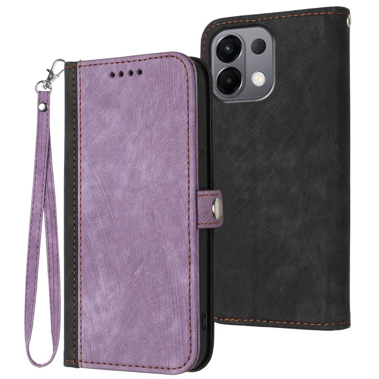 Side Buckle Double Fold Hand Strap Leather Phone Case, For OPPO A6x / A6c Global / A6 Pro India, For OPPO Reno15 Pro Max 5G Global, For OPPO Reno15 F 5G Global, For OPPO Reno15 Pro 5G Global, For OPPO Reno15 5G Global, For OPPO Find X9                 ...