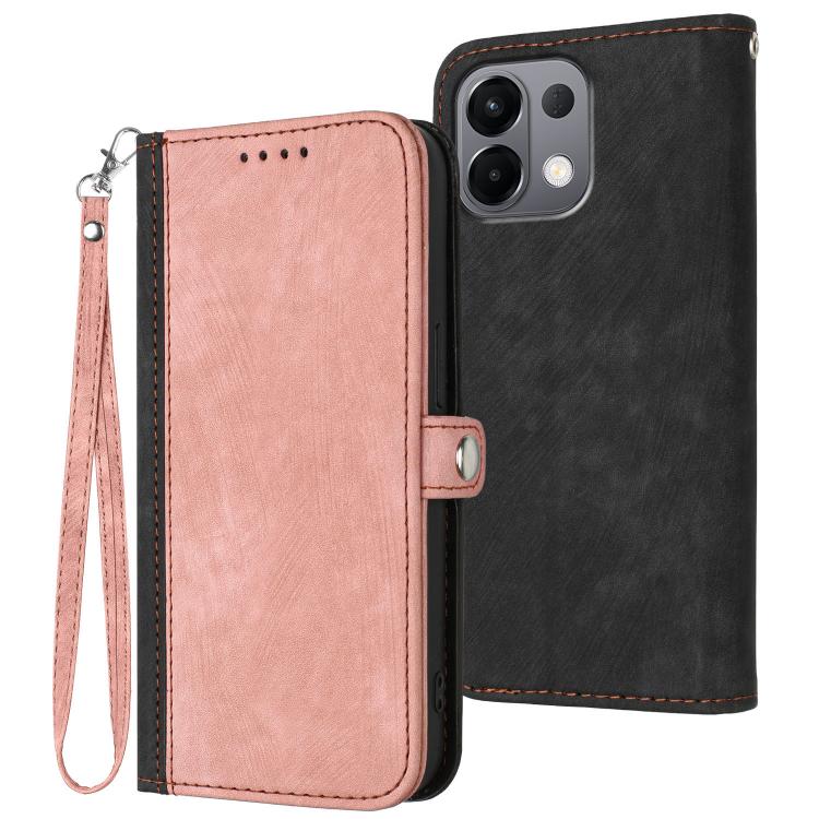 Side Buckle Double Fold Hand Strap Leather Phone Case, For OPPO A6x / A6c Global / A6 Pro India, For OPPO Reno15 Pro Max 5G Global, For OPPO Reno15 F 5G Global, For OPPO Reno15 Pro 5G Global, For OPPO Reno15 5G Global, For OPPO Find X9                 ...