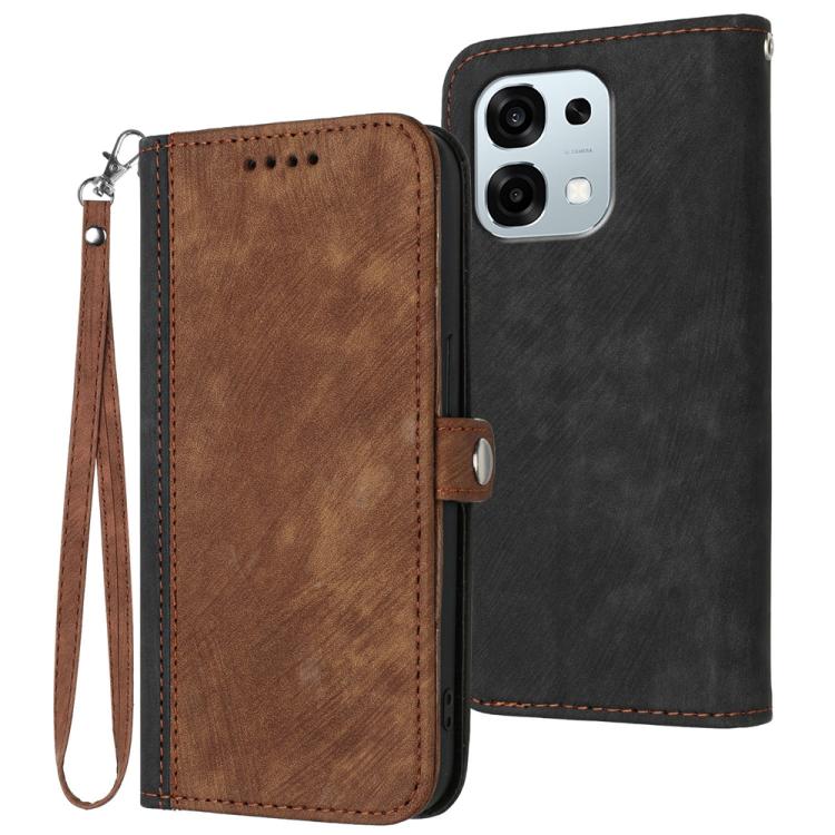Side Buckle Double Fold Hand Strap Leather Phone Case, For OPPO A6x / A6c Global / A6 Pro India, For OPPO Reno15 Pro Max 5G Global, For OPPO Reno15 F 5G Global, For OPPO Reno15 Pro 5G Global, For OPPO Reno15 5G Global, For OPPO Find X9                 ...