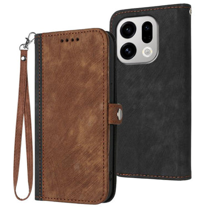 Side Buckle Double Fold Hand Strap Leather Phone Case, For OPPO A6x / A6c Global / A6 Pro India, For OPPO Reno15 Pro Max 5G Global, For OPPO Reno15 F 5G Global, For OPPO Reno15 Pro 5G Global, For OPPO Reno15 5G Global, For OPPO Find X9                 ...