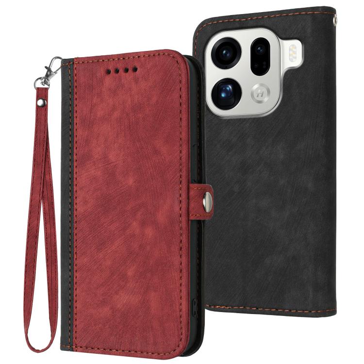 Side Buckle Double Fold Hand Strap Leather Phone Case, For OPPO A6x / A6c Global / A6 Pro India, For OPPO Reno15 Pro Max 5G Global, For OPPO Reno15 F 5G Global, For OPPO Reno15 Pro 5G Global, For OPPO Reno15 5G Global, For OPPO Find X9                 ...