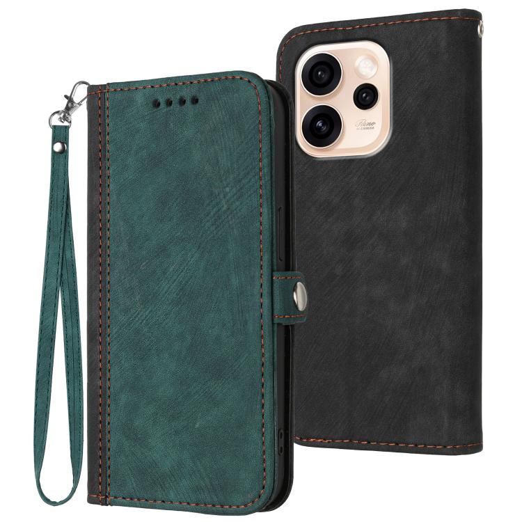 Side Buckle Double Fold Hand Strap Leather Phone Case, For OPPO A6x / A6c Global / A6 Pro India, For OPPO Reno15 Pro Max 5G Global, For OPPO Reno15 F 5G Global, For OPPO Reno15 Pro 5G Global, For OPPO Reno15 5G Global, For OPPO Find X9                 ...