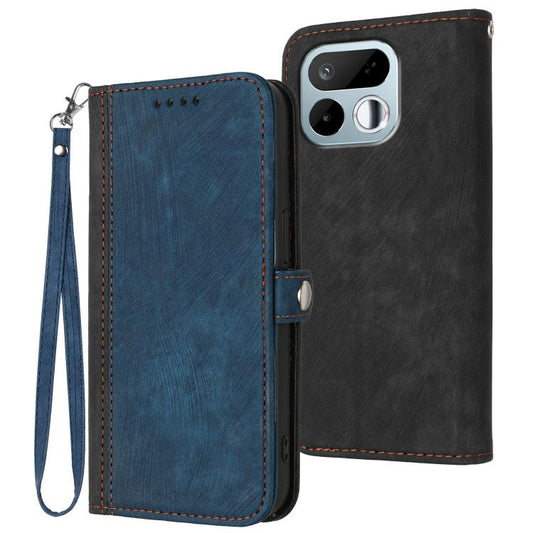 Side Buckle Double Fold Hand Strap Leather Phone Case, For Realme 16T 5G, For Realme C100 4G, For Realme P4 Power 5G, For Realme Note 80 4G, For Realme Neo8 5G, For Realme 16 5G, For Realme 16 Pro+ 5G Global, For Realme 16 Pro 5G Global                ...
