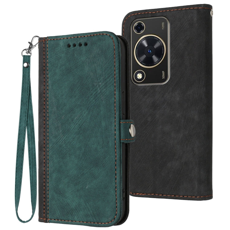 Side Buckle Double Fold Hand Strap Leather Phone Case, For Huawei Enjoy 80 Plus, For Huawei Pura 80 5G, For Huawei Mate 70 Pro / Mate 70 Pro+, For Huawei Mate 70, For Huawei Pura 70 Pro / Pura 70 Pro+, For Huawei nova 12i, For Huawei nova 12s          ...