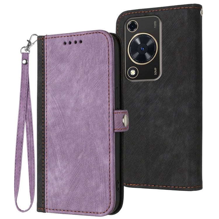 Side Buckle Double Fold Hand Strap Leather Phone Case, For Huawei Enjoy 80 Plus, For Huawei Pura 80 5G, For Huawei Mate 70 Pro / Mate 70 Pro+, For Huawei Mate 70, For Huawei Pura 70 Pro / Pura 70 Pro+, For Huawei nova 12i, For Huawei nova 12s          ...