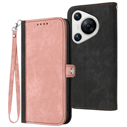 Side Buckle Double Fold Hand Strap Leather Phone Case, For Huawei Enjoy 80 Plus, For Huawei Pura 80 5G, For Huawei Mate 70 Pro / Mate 70 Pro+, For Huawei Mate 70, For Huawei Pura 70 Pro / Pura 70 Pro+, For Huawei nova 12i, For Huawei nova 12s          ...