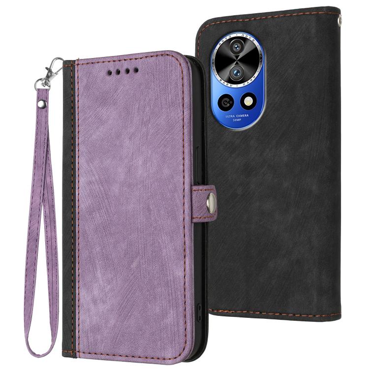 Side Buckle Double Fold Hand Strap Leather Phone Case, For Huawei Enjoy 80 Plus, For Huawei Pura 80 5G, For Huawei Mate 70 Pro / Mate 70 Pro+, For Huawei Mate 70, For Huawei Pura 70 Pro / Pura 70 Pro+, For Huawei nova 12i, For Huawei nova 12s          ...