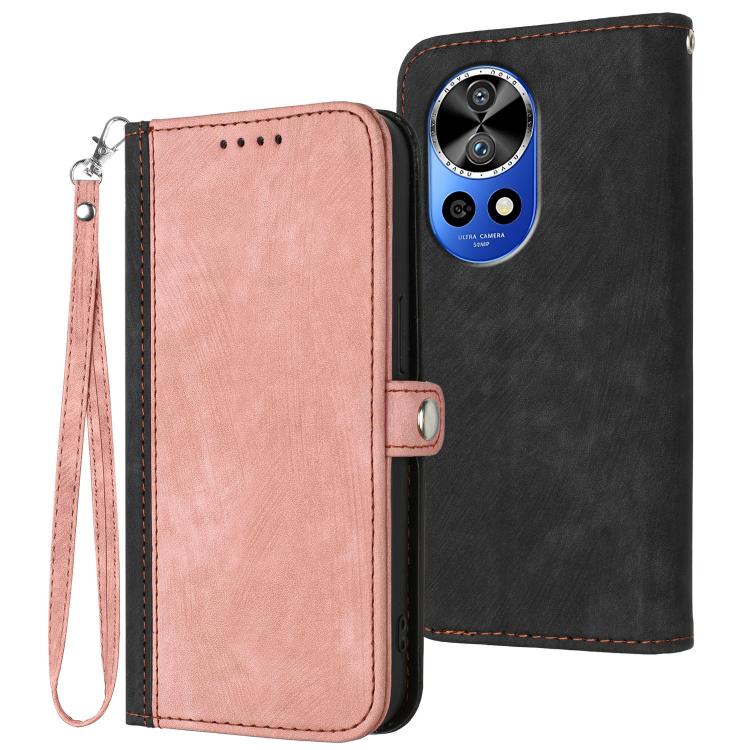 Side Buckle Double Fold Hand Strap Leather Phone Case, For Huawei Enjoy 80 Plus, For Huawei Pura 80 5G, For Huawei Mate 70 Pro / Mate 70 Pro+, For Huawei Mate 70, For Huawei Pura 70 Pro / Pura 70 Pro+, For Huawei nova 12i, For Huawei nova 12s          ...