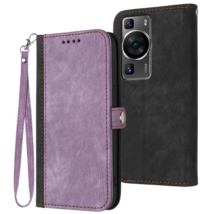 Side Buckle Double Fold Hand Strap Leather Phone Case, For Huawei Enjoy 80 Plus, For Huawei Pura 80 5G, For Huawei Mate 70 Pro / Mate 70 Pro+, For Huawei Mate 70, For Huawei Pura 70 Pro / Pura 70 Pro+, For Huawei nova 12i, For Huawei nova 12s          ...