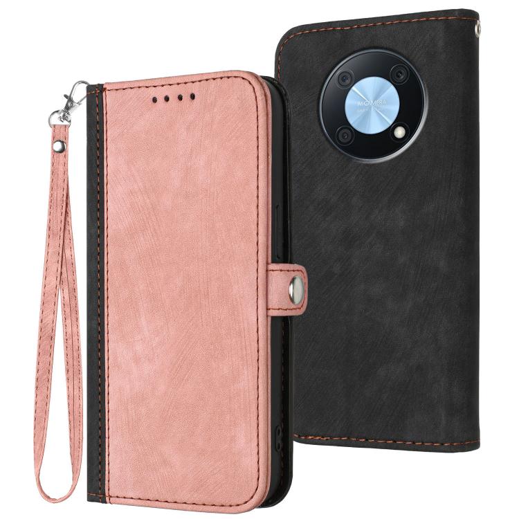 Side Buckle Double Fold Hand Strap Leather Phone Case, For Huawei Enjoy 80 Plus, For Huawei Pura 80 5G, For Huawei Mate 70 Pro / Mate 70 Pro+, For Huawei Mate 70, For Huawei Pura 70 Pro / Pura 70 Pro+, For Huawei nova 12i, For Huawei nova 12s          ...