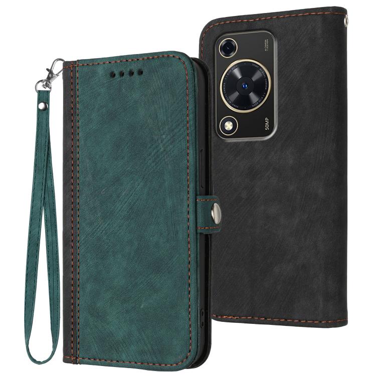 Side Buckle Double Fold Hand Strap Leather Phone Case, For Huawei Enjoy 80 Plus, For Huawei Pura 80 5G, For Huawei Mate 70 Pro / Mate 70 Pro+, For Huawei Mate 70, For Huawei Pura 70 Pro / Pura 70 Pro+, For Huawei nova 12i, For Huawei nova 12s          ...