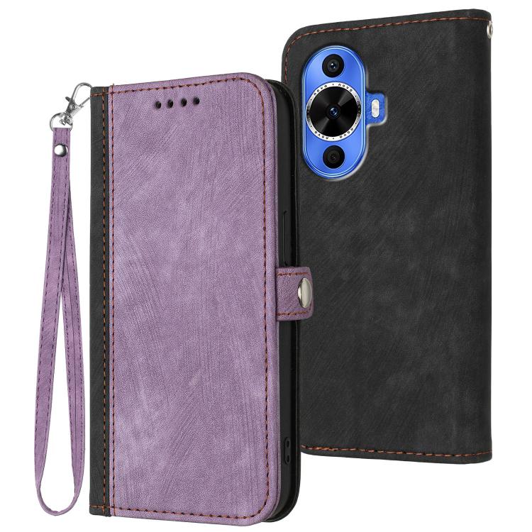 Side Buckle Double Fold Hand Strap Leather Phone Case, For Huawei Enjoy 80 Plus, For Huawei Pura 80 5G, For Huawei Mate 70 Pro / Mate 70 Pro+, For Huawei Mate 70, For Huawei Pura 70 Pro / Pura 70 Pro+, For Huawei nova 12i, For Huawei nova 12s          ...