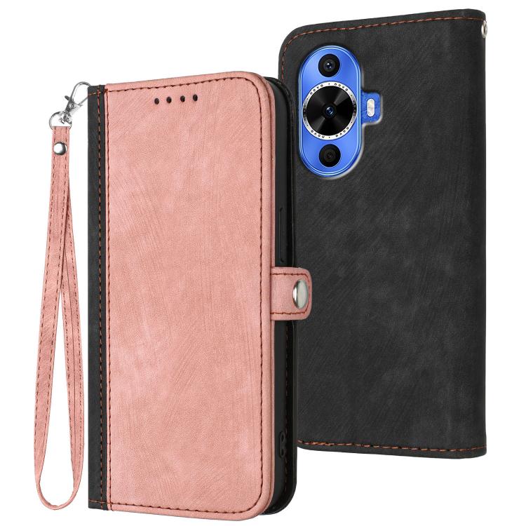 Side Buckle Double Fold Hand Strap Leather Phone Case, For Huawei Enjoy 80 Plus, For Huawei Pura 80 5G, For Huawei Mate 70 Pro / Mate 70 Pro+, For Huawei Mate 70, For Huawei Pura 70 Pro / Pura 70 Pro+, For Huawei nova 12i, For Huawei nova 12s          ...