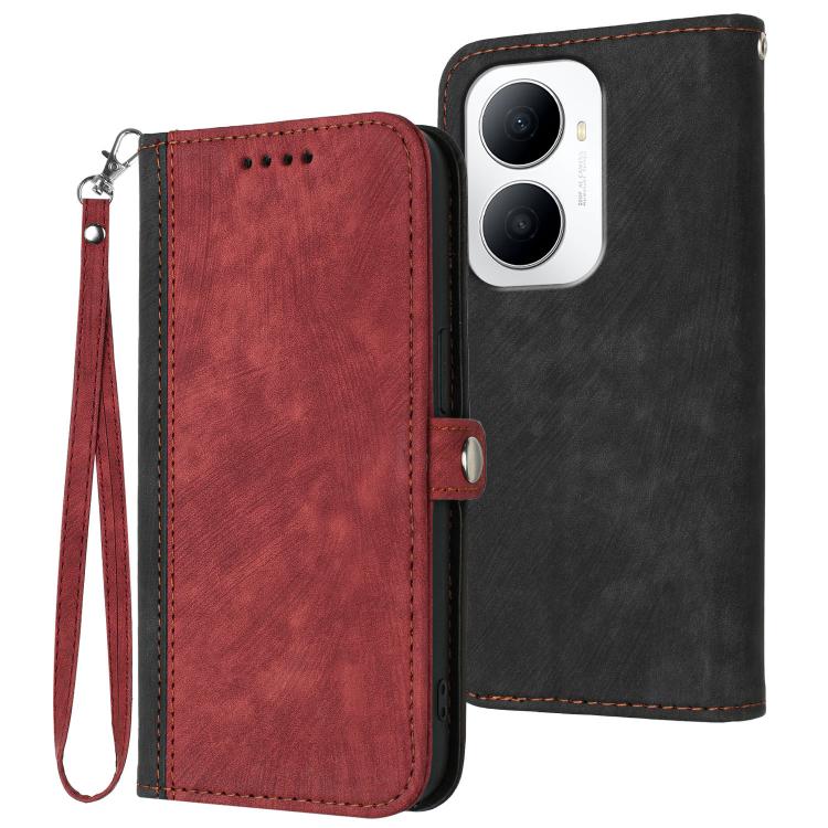 Side Buckle Double Fold Hand Strap Leather Phone Case, For Huawei Enjoy 80 Plus, For Huawei Pura 80 5G, For Huawei Mate 70 Pro / Mate 70 Pro+, For Huawei Mate 70, For Huawei Pura 70 Pro / Pura 70 Pro+, For Huawei nova 12i, For Huawei nova 12s          ...