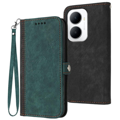 Side Buckle Double Fold Hand Strap Leather Phone Case, For Huawei Enjoy 80 Plus, For Huawei Pura 80 5G, For Huawei Mate 70 Pro / Mate 70 Pro+, For Huawei Mate 70, For Huawei Pura 70 Pro / Pura 70 Pro+, For Huawei nova 12i, For Huawei nova 12s          ...