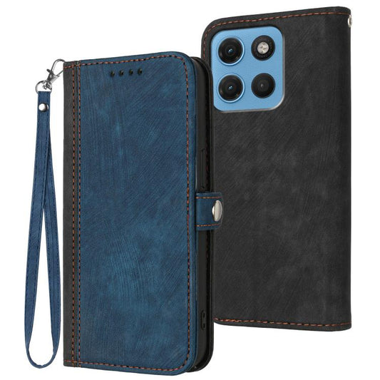 Side Buckle Double Fold Hand Strap Leather Phone Case, For Motorola Moto G Max / G87 / G77 / G67, For Motorola Moto G47 / G37 / G37 Power 5G, For Motorola Edge 70 Pro 5G, For Motorola Moto X70 Air Pro 5G, For Motorola Moto G17 4G / G17 Power 4G        ...