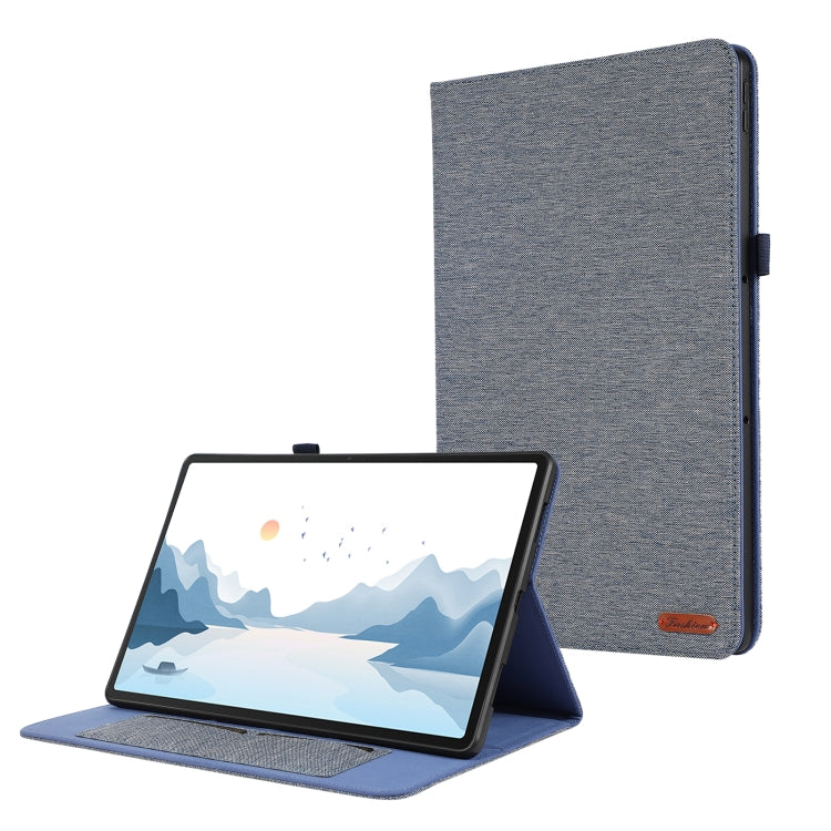 Blue-gray horizontal flip tablet case folio with stand and front screen cover