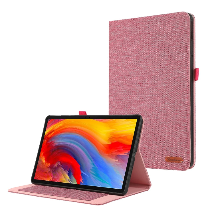 Rose red horizontal flip tablet case folio with stand and front screen cover