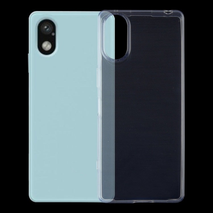Clear TPU phone case with camera cutout and slim, transparent protective frame