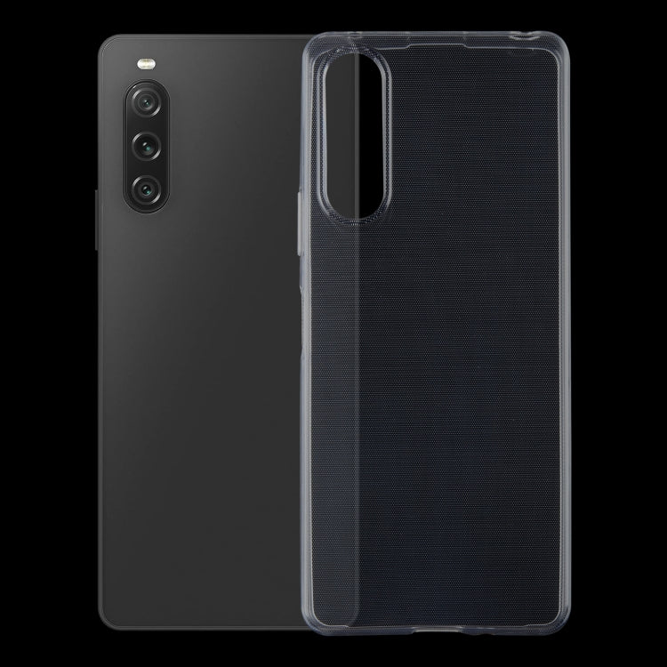 Clear TPU phone case with precise camera cutout and thin raised edge protection