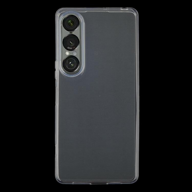Transparent TPU phone case, full back coverage with camera cutout and slim edges