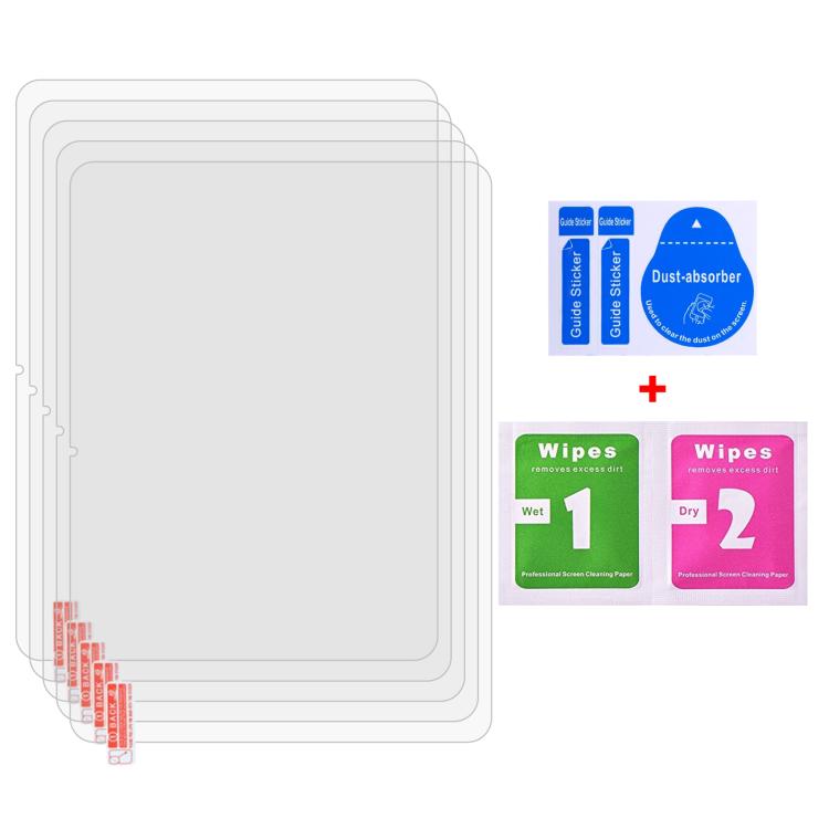 25-piece clear tempered glass screen protector films with cleaning wipes