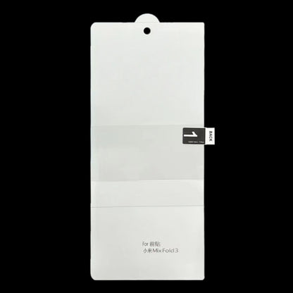 Full Screen Protector Explosion-proof Front Screen Hydrogel Film, For Xiaomi Mix Fold 3