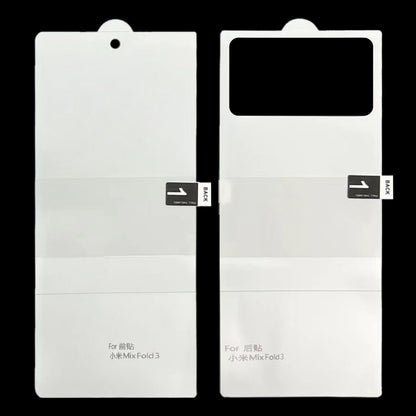 Full Screen Protector Explosion-proof Front + Back Screen Hydrogel Film, For Xiaomi Mix Fold 3