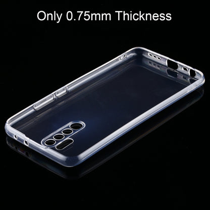 Slim clear TPU phone case, 0.75mm profile, with camera and speaker cutouts