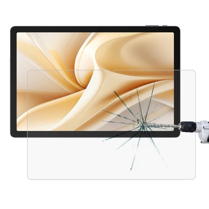 Tempered glass screen protector film for tablet, applied to touchscreen with crack impact