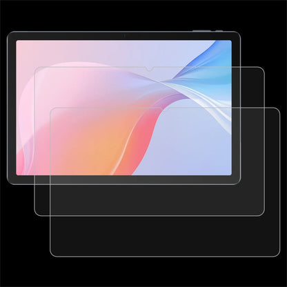Tablet tempered glass screen protector, clear film with cutout tabs