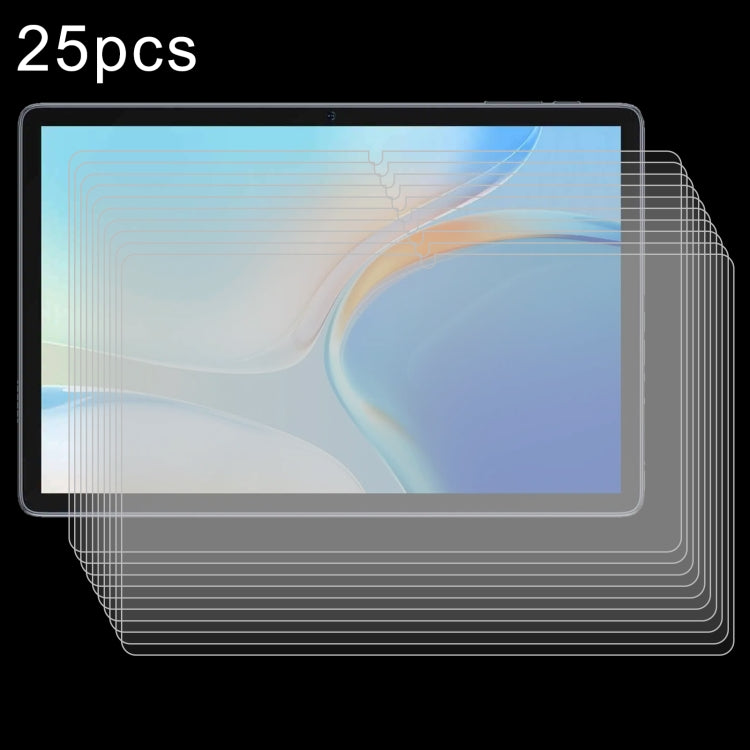 25-pack tempered glass screen protectors, full-coverage for tablet display