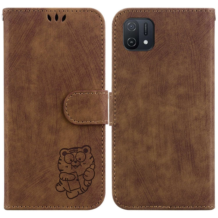 Little Tiger Embossed Leather Phone Case, For OPPO A57 4G / 5G / A57S 4G Global, For OPPO Reno9 Pro, For OPPO Reno9 Pro+, For OPPO A17 / A17K, For OPPO Reno8 Pro 5G Global, For OPPO Reno8 5G, For OPPO A96 5G / Reno7 Z 5G                                ...