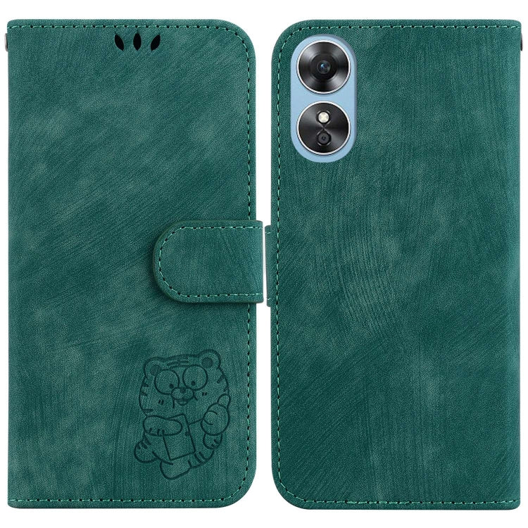 Little Tiger Embossed Leather Phone Case, For OPPO A57 4G / 5G / A57S 4G Global, For OPPO Reno9 Pro, For OPPO Reno9 Pro+, For OPPO A17 / A17K, For OPPO Reno8 Pro 5G Global, For OPPO Reno8 5G, For OPPO A96 5G / Reno7 Z 5G                                ...