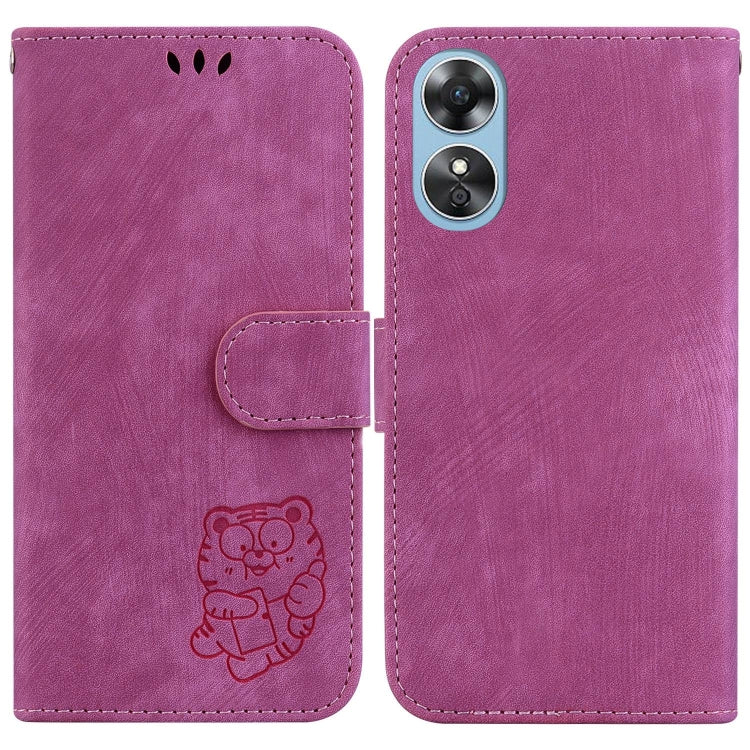 Little Tiger Embossed Leather Phone Case, For OPPO A57 4G / 5G / A57S 4G Global, For OPPO Reno9 Pro, For OPPO Reno9 Pro+, For OPPO A17 / A17K, For OPPO Reno8 Pro 5G Global, For OPPO Reno8 5G, For OPPO A96 5G / Reno7 Z 5G                                ...