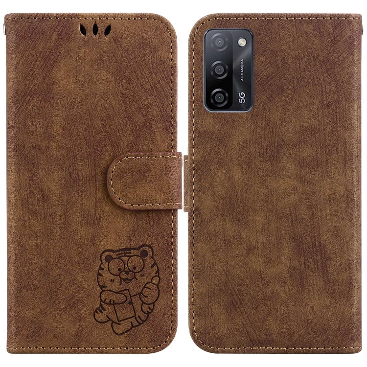 Little Tiger Embossed Leather Phone Case, For OPPO A57 4G / 5G / A57S 4G Global, For OPPO Reno9 Pro, For OPPO Reno9 Pro+, For OPPO A17 / A17K, For OPPO Reno8 Pro 5G Global, For OPPO Reno8 5G, For OPPO A96 5G / Reno7 Z 5G                                ...