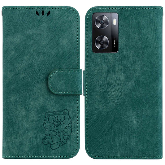 Little Tiger Embossed Leather Phone Case, For OPPO A57 4G / 5G / A57S 4G Global, For OPPO Reno9 Pro, For OPPO Reno9 Pro+, For OPPO A17 / A17K, For OPPO Reno8 Pro 5G Global, For OPPO Reno8 5G, For OPPO A96 5G / Reno7 Z 5G                                ...
