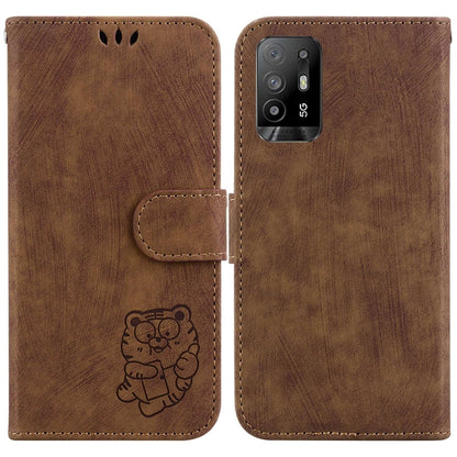 Little Tiger Embossed Leather Phone Case, For OPPO A57 4G / 5G / A57S 4G Global, For OPPO Reno9 Pro, For OPPO Reno9 Pro+, For OPPO A17 / A17K, For OPPO Reno8 Pro 5G Global, For OPPO Reno8 5G, For OPPO A96 5G / Reno7 Z 5G                                ...