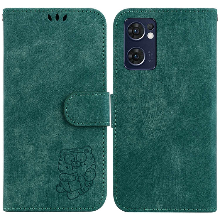 Little Tiger Embossed Leather Phone Case, For OPPO A57 4G / 5G / A57S 4G Global, For OPPO Reno9 Pro, For OPPO Reno9 Pro+, For OPPO A17 / A17K, For OPPO Reno8 Pro 5G Global, For OPPO Reno8 5G, For OPPO A96 5G / Reno7 Z 5G                                ...