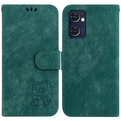 Little Tiger Embossed Leather Phone Case, For OPPO A57 4G / 5G / A57S 4G Global, For OPPO Reno9 Pro, For OPPO Reno9 Pro+, For OPPO A17 / A17K, For OPPO Reno8 Pro 5G Global, For OPPO Reno8 5G, For OPPO A96 5G / Reno7 Z 5G                                ...